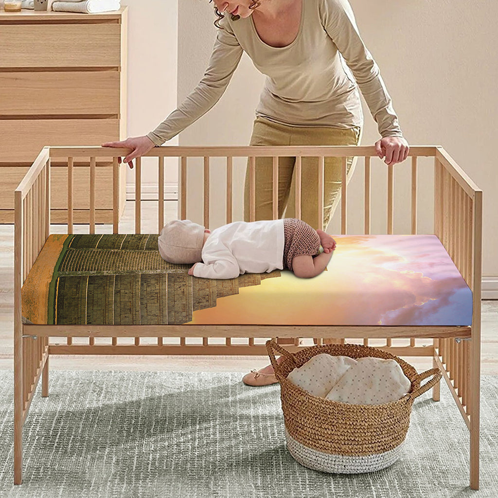 Mayan Civilization Print Baby Crib Sheet