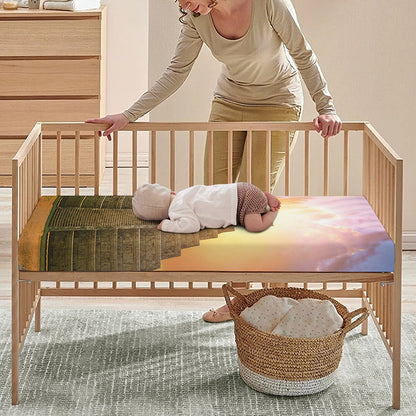 Mayan Civilization Print Baby Crib Sheet