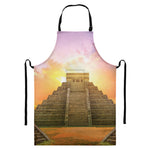 Mayan Civilization Print Bib Apron With Pocket