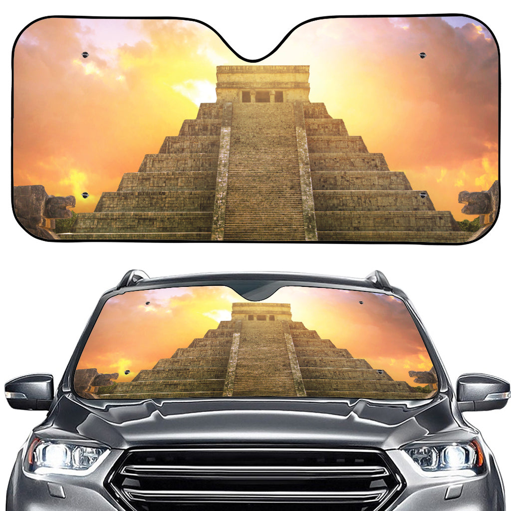 Mayan Civilization Print Car Windshield Sun Shade