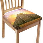 Mayan Civilization Print Chair Cushion Cover