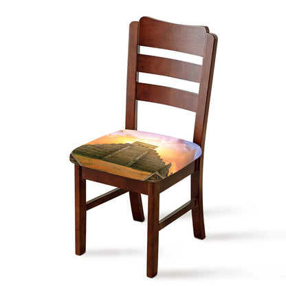 Mayan Civilization Print Chair Cushion Cover
