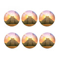 Mayan Civilization Print Coaster Set