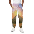 Mayan Civilization Print Cotton Sweatpants