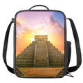 Mayan Civilization Print Crossbody Lunch Bag