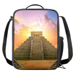 Mayan Civilization Print Crossbody Lunch Bag