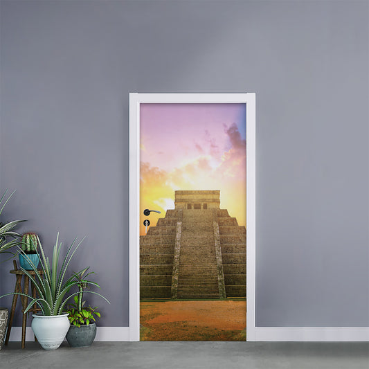 Mayan Civilization Print Door Sticker