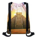 Mayan Civilization Print Drawstring Backpack