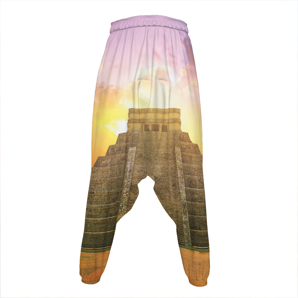 Mayan Civilization Print Hammer Pants