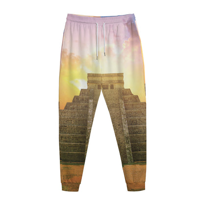 Mayan Civilization Print Jogger Pants