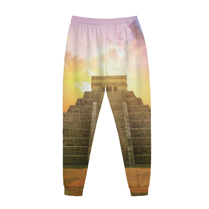 Mayan Civilization Print Jogger Pants