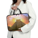 Mayan Civilization Print Laptop Sleeve With Handle