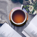 Mayan Civilization Print Leather Coaster Set