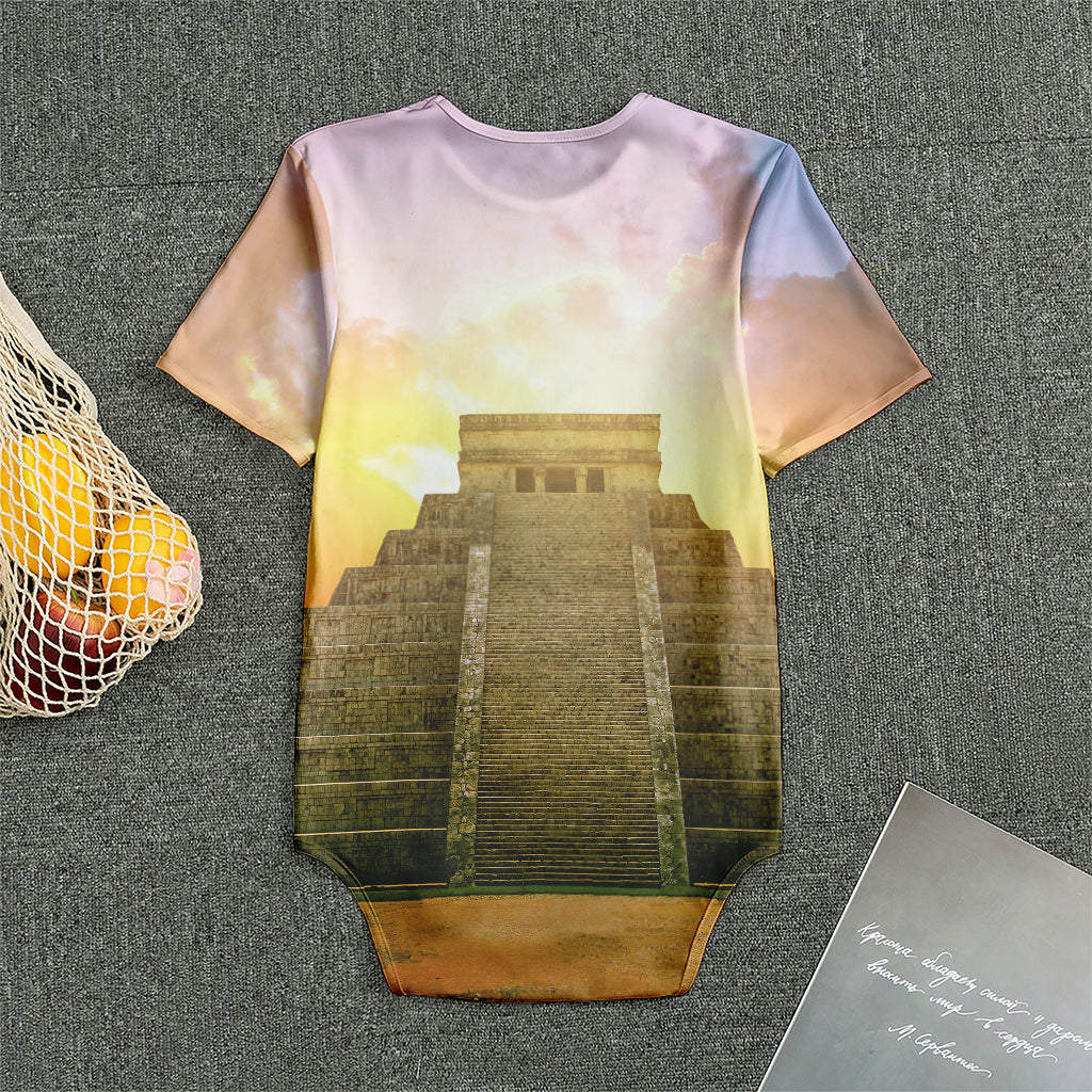 Mayan Civilization Print Men's Bodysuit