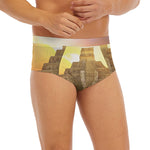 Mayan Civilization Print Men's Briefs