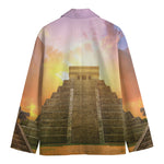Mayan Civilization Print Men's Cotton Blazer