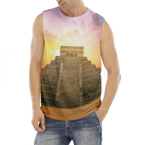 Mayan Civilization Print Men's Fitness Tank Top