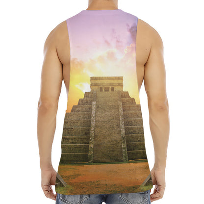 Mayan Civilization Print Men's Muscle Tank Top