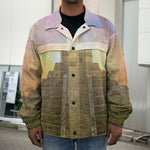 Mayan Civilization Print Men's Shirt Jacket
