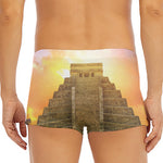 Mayan Civilization Print Men's Short Boxer Briefs