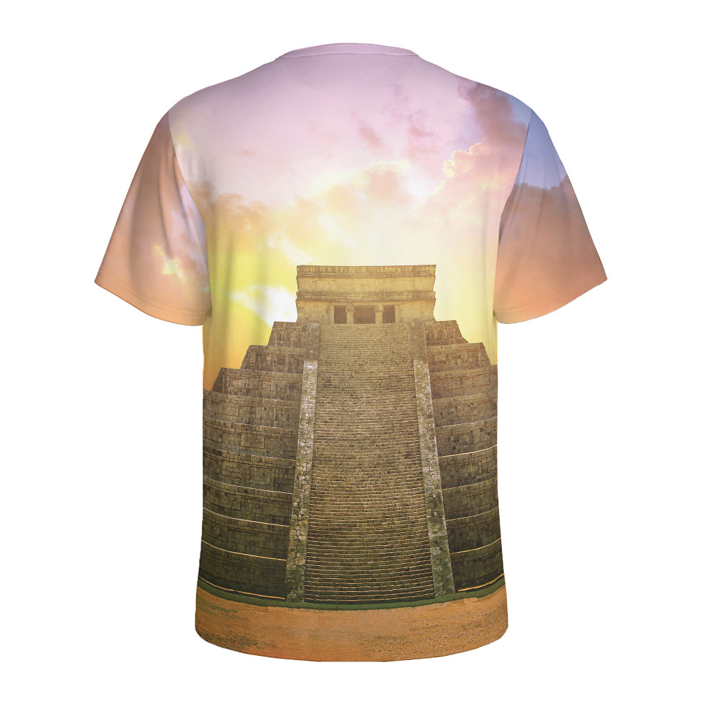 Mayan Civilization Print Men's Sports T-Shirt