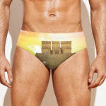 Mayan Civilization Print Men's Swim Briefs