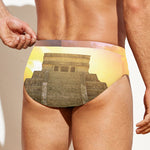 Mayan Civilization Print Men's Swim Briefs