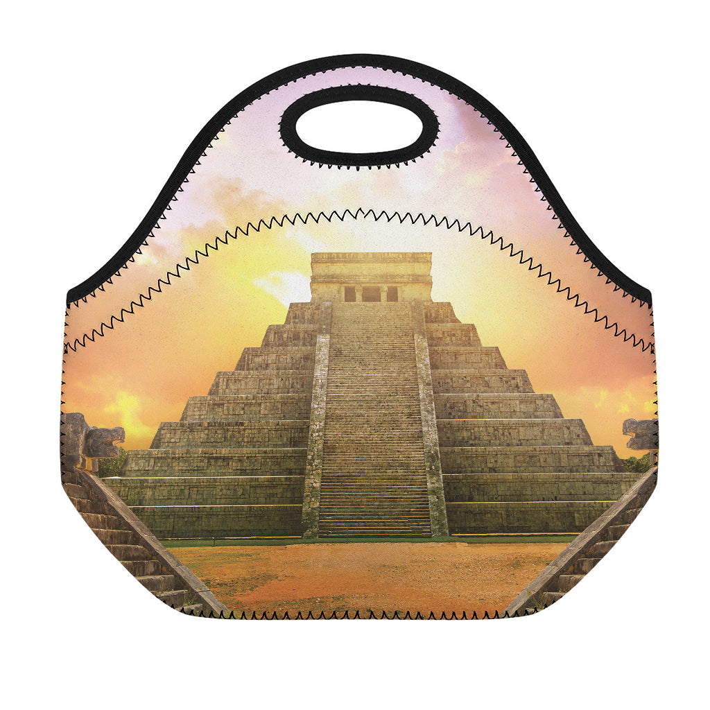 Mayan Civilization Print Neoprene Lunch Bag