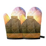 Mayan Civilization Print Oven Mitts
