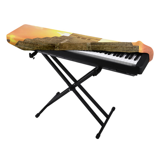 Mayan Civilization Print Piano Keyboard Cover