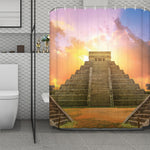 Mayan Civilization Print Polyester Shower Curtain