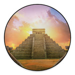 Mayan Civilization Print Round Floor Mat