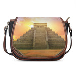 Mayan Civilization Print Saddle Bag