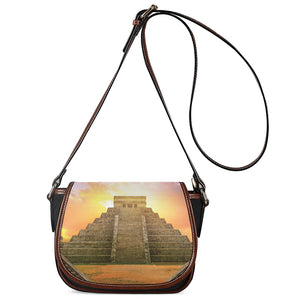 Mayan Civilization Print Saddle Bag