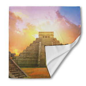 Mayan Civilization Print Silk Bandana