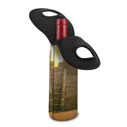 Mayan Civilization Print Single Neoprene Wine Tote