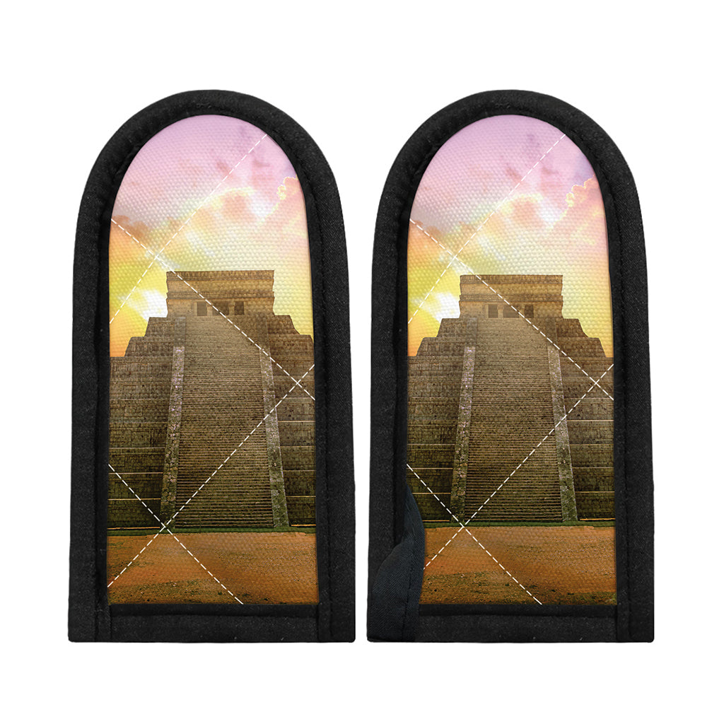 Mayan Civilization Print Skillet Handle Cover