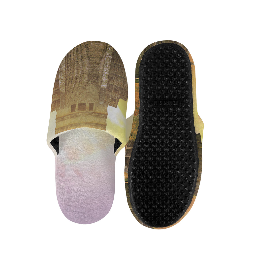 Mayan Civilization Print Slippers