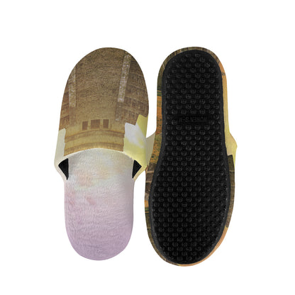 Mayan Civilization Print Slippers