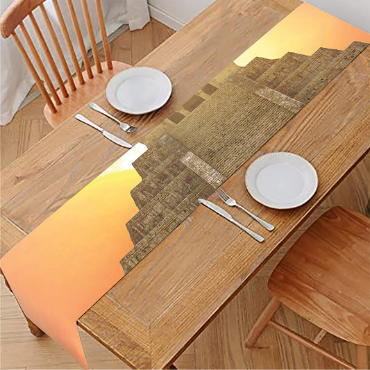 Mayan Civilization Print Table Runner