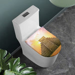 Mayan Civilization Print Toilet Lid Cover