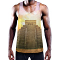 Mayan Civilization Print Men's Workout Tank Top