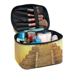 Mayan Civilization Print Travel Makeup Bag