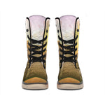 Mayan Civilization Print Winter Boots