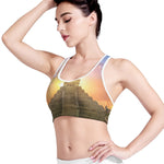 Mayan Civilization Print Women's Sports Bra
