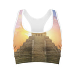 Mayan Civilization Print Women's Sports Bra