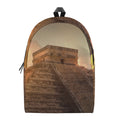 Mayan Pyramid Print School Backpack