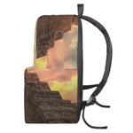 Mayan Pyramid Print Backpack