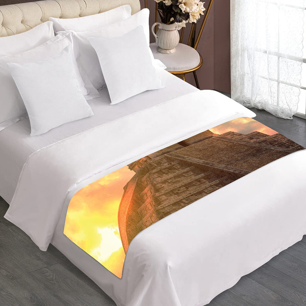Mayan Pyramid Print Bed Runner