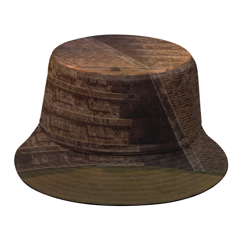 Mayan Pyramid Print Bucket Hat